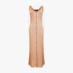 Knit Dress In Ribs Vanise' Viscose Blend - Nude