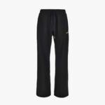 Sweatpant In Technical Jersey With Medusa Embroidery - Black-Gold