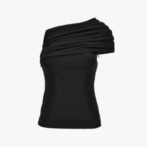 Blouse In Responsible Techno Piquet Stretch - Black
