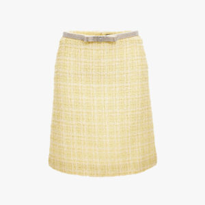 Skirt In Cotton Mix Tweed - Vanilla