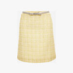 Skirt In Cotton Mix Tweed - Vanilla