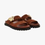 La Medusa Sandal In Suede-Enamel Hw