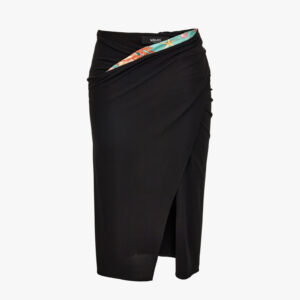 Skirt In Responsible Stretch Crepe Jersey - Black