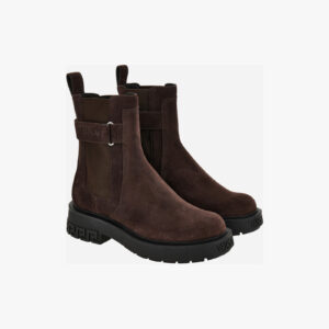 Boot In Suede-Enamel Hw - Intense Cocoa-Palladium