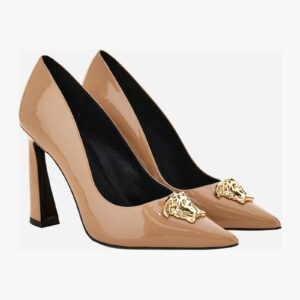 Pump In Patent Leather - Blush-Versace Gold