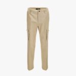 Informal Pant In Responsible Cotton Gabardine Wr Fabric - Mastic