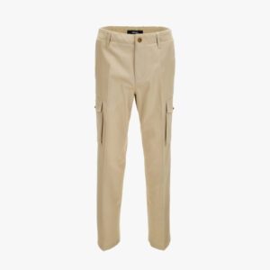 Informal Pant In Responsible Cotton Gabardine Wr Fabric - Mastic