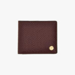 Wallet W/Coin Pocket In Printed Ayers Calf Leather - Garnet-Versace Gold