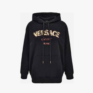 Sweatshirt In Fabric Sweatshirt Print Versace Milano Barocco 92 - Black-Multicolor