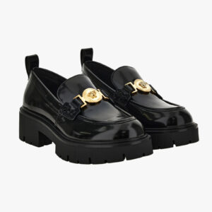 Loafer In Calf Leather-Metal Hw