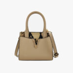 Top Handle In Calf Leather-Printed Python - Mouton-Rock-Versace Gold