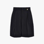 Pant Denim In Black Stretch Denim Fabric-Soft Wash-Versace Embroidery - Black