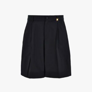 Pant Denim In Black Stretch Denim Fabric-Soft Wash-Versace Embroidery - Black