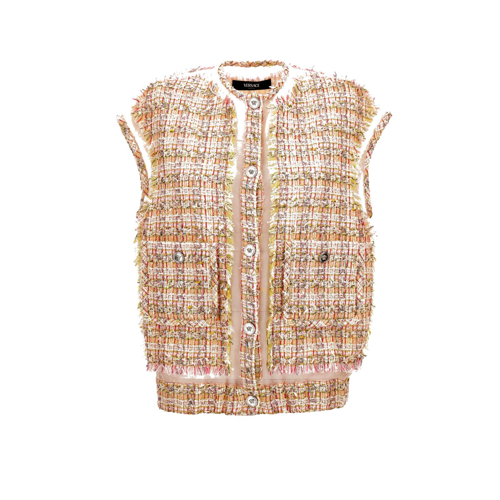 Informal Jacket In Cotton Mix Fancy Tweed Informal Jacket In Cotton Mix Fancy Tweed
