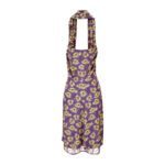 Dress In Stretch Crepe Jersey Print Poppies Allover