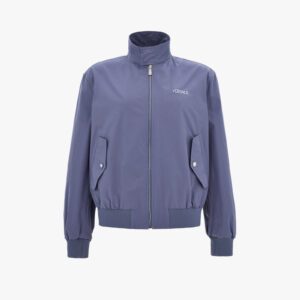 Blouson In Cavallery Wool Fabric-Embroidery