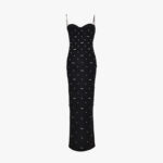 Gown In Silk Cady - Black
