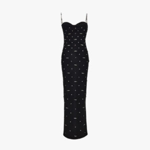 Gown In Silk Cady - Black