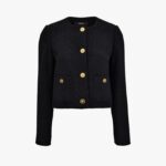 Informal Jacket In Cotton Polyester Fabric - Black