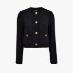 Informal Jacket In Cotton Polyester Fabric - Black