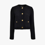 Informal Jacket In Cotton Polyester Fabric - Black
