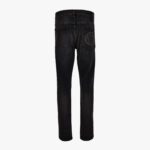 Pant Denim In Blue Stretch Denim Fabric Light Stone Wash -Medusa Embroidery - Blue