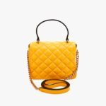 Icon Mini Top Handle In Quilted Lamb Leather