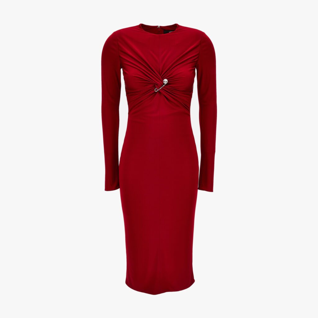 Dress In Responsible Vicose Liquid Jersey - Red