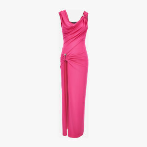 Gown In Responsible Stretch Crepe Jersey - Dragon Fruit