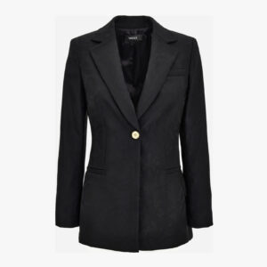 Informal Jacket In Wool Baroque Tailoring Fabric - Black