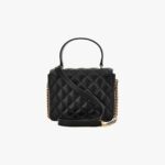 Icon Mini Top Handle In Quilted Lamb Leather
