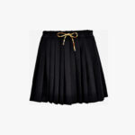 Skirt In Responsible Fluid Cotton Gabardine - Black