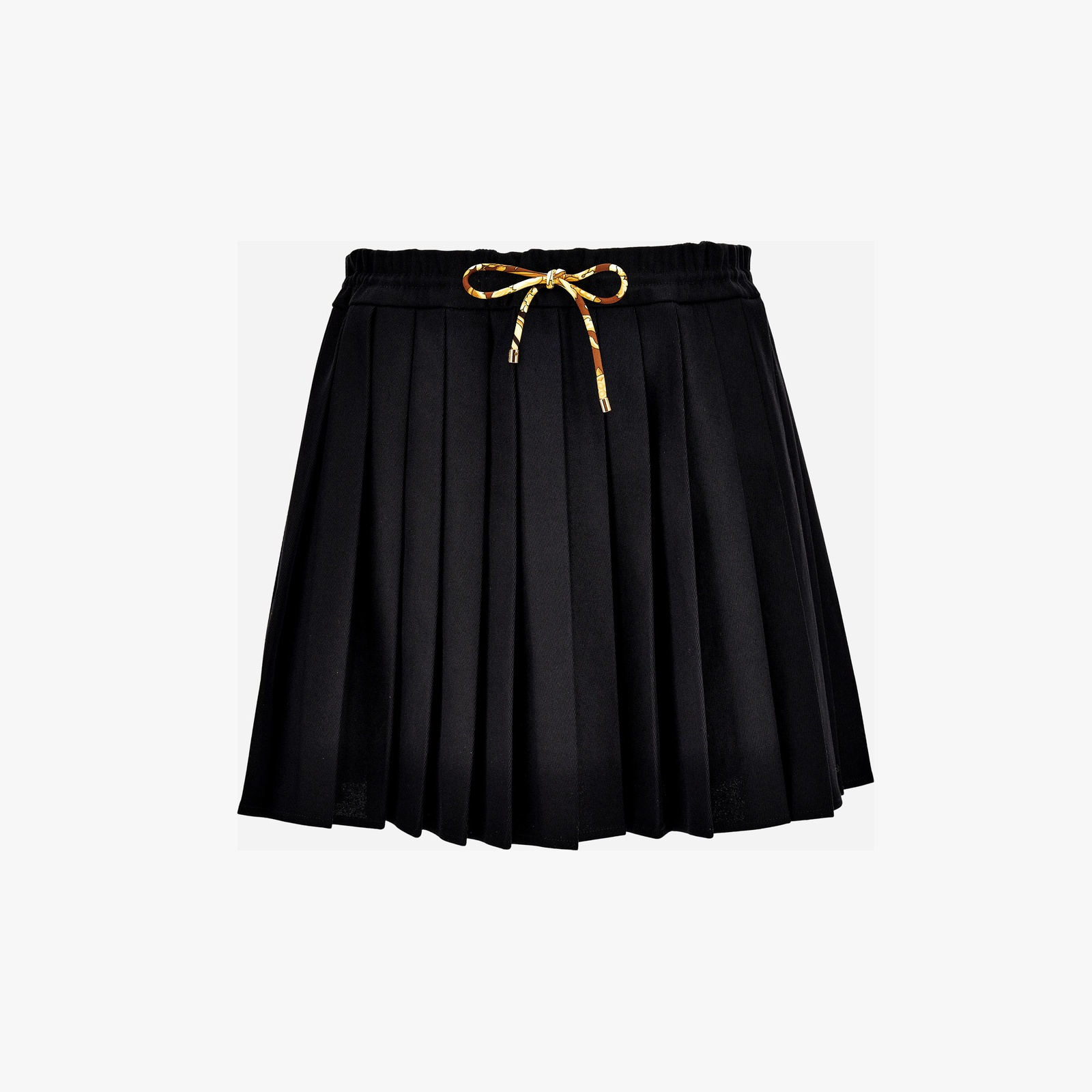 Skirt In Responsible Fluid Cotton Gabardine - Black Skirt In Responsible Fluid Cotton Gabardine - Black