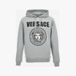 Sweatshirt In Non-Brushed Sweatshirt Fabric + Medusa Rock Print - Black