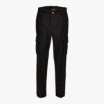 Informal Pant In Super Compact Cotton Fabric - Black