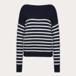 Partial Embroidery – Navy/avorio