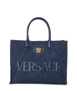 SMALL TOTE FABRIC+CALF LEATHER