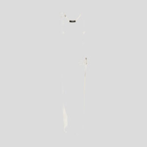 Dress In Versace Logo Cotton Stretch Rib - White