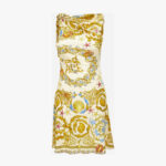 Dress In Underwater Barocco Foulard On Responsible Viscose Liquid Jersey - Multicolor