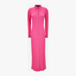 Dress In Responsible Stretch Crepe Jersey - Dragon Fruit