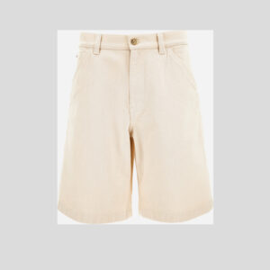 Short Denim In Denim Ecru' Stop Rinsed - Ecru