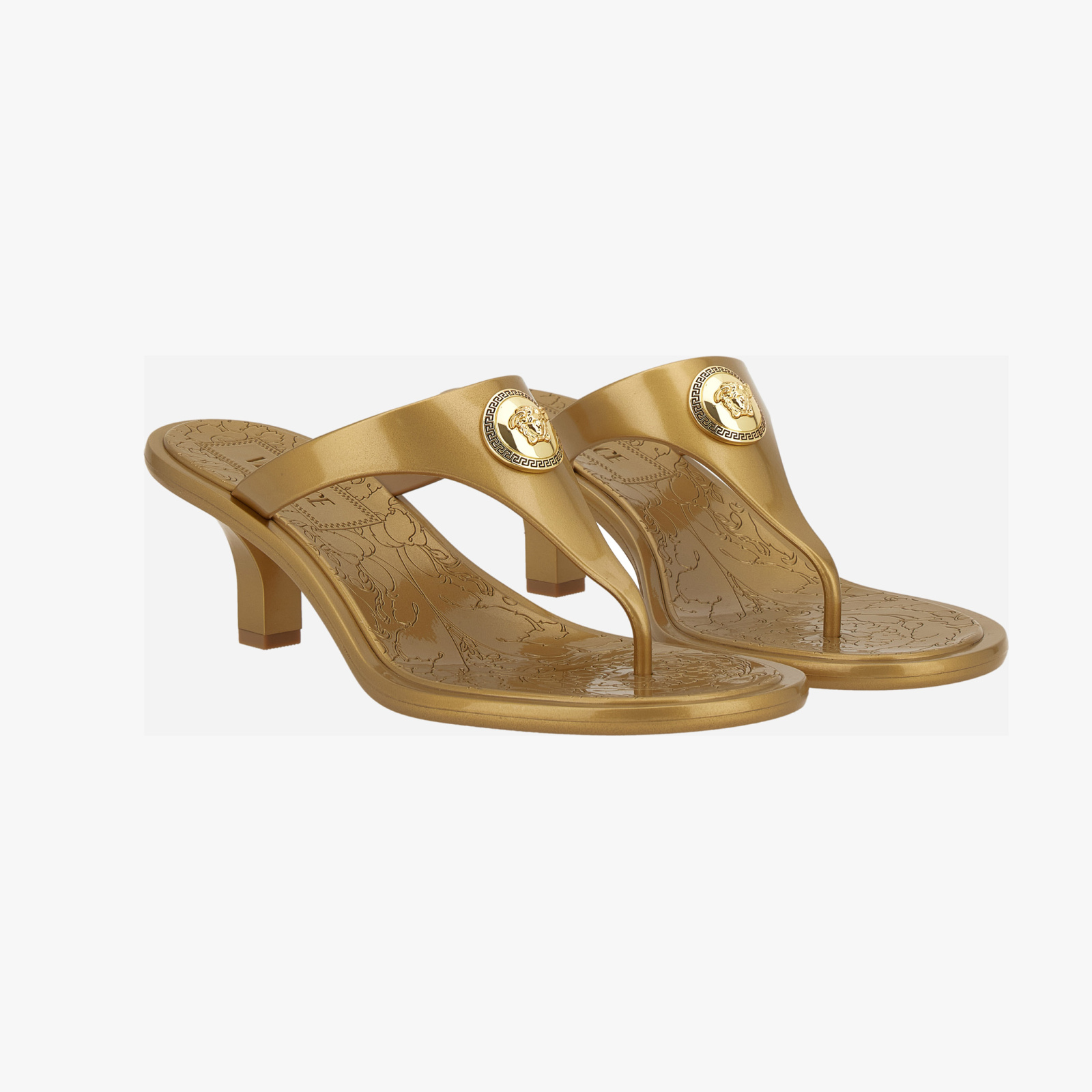 Sandal T.55 In Rubber - Gold-Versace Gold Sandal T.55 In Rubber - Gold-Versace Gold