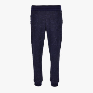 Sweatpant In Baroque Towel Stitch Jacquard Fabric - Blue