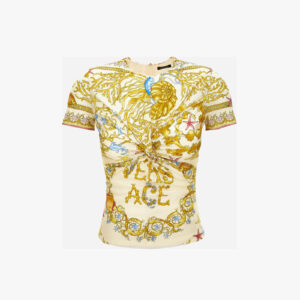 Blouse In Underwater Barocco Foulard On Responsible Viscose Liquid Jersey - Multicolor