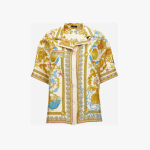 Informal Shirt In Underwater Barocco Foulard On Silk Twill - Multicolor