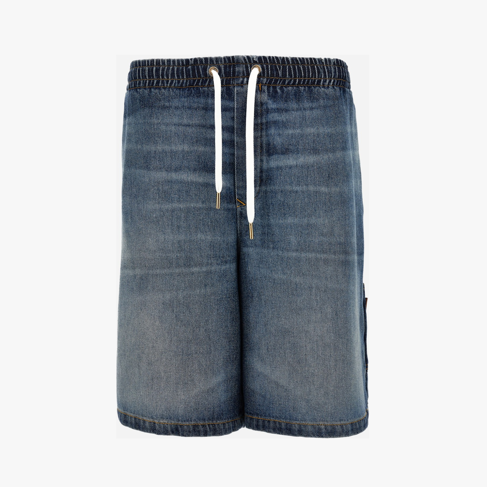 Short Denim In Dirty Indigo Wash Denim - Blue Short Denim In Dirty Indigo Wash Denim - Blue