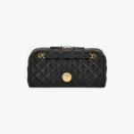 Bag In Quilted Lamb Leather - Black-Versace Gold