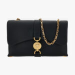 Bag In Calf Leather - Black-Versace Gold