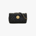 Bag In Quilted Lamb Leather - Black-Versace Gold