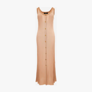 Knit Dress In Ribs Vanise' Viscose Blend - Nude